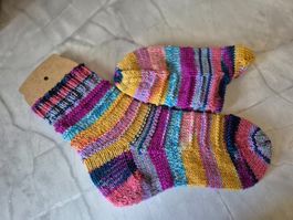 Warme Wintersocken Gr.38/39- Hand gestrickt - Neu