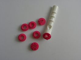 Prägeinstrument für Fondant / Ausstecher Set mit Griff