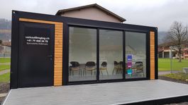 Bürocontainer / Pavillon / Hofladen / Baucontainer 6.5m TOP