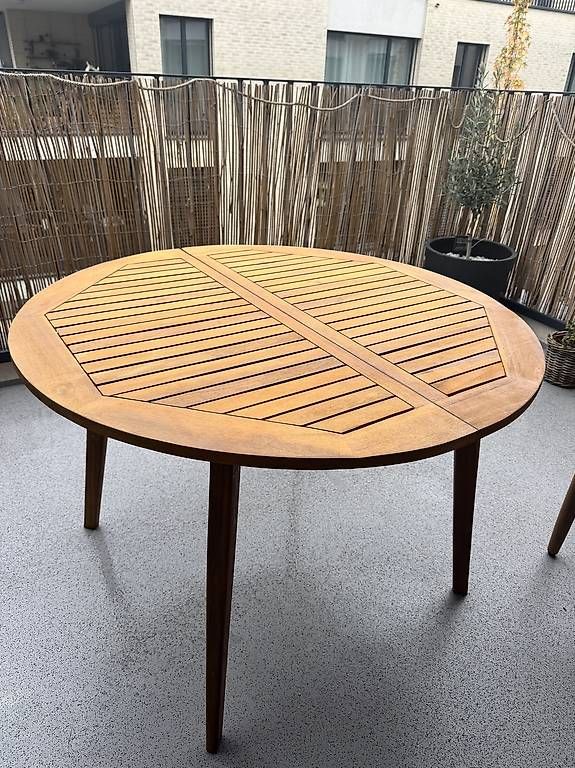 Tavoli: Teakholz Gartentisch rund 110cm – Nuovo e nell'imballaggio originale da Bremgarten AG venduto da val_ch