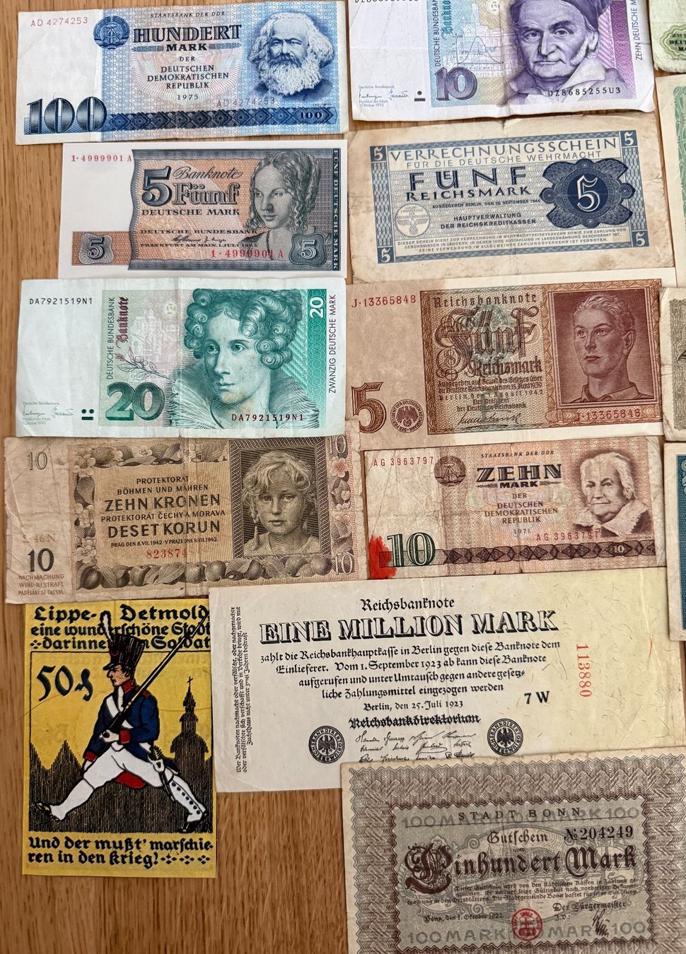 Banknoten: **Deutschmark Banknoten Konvolut ** – Gebraucht aus Langrickenbach von MeUs74 3