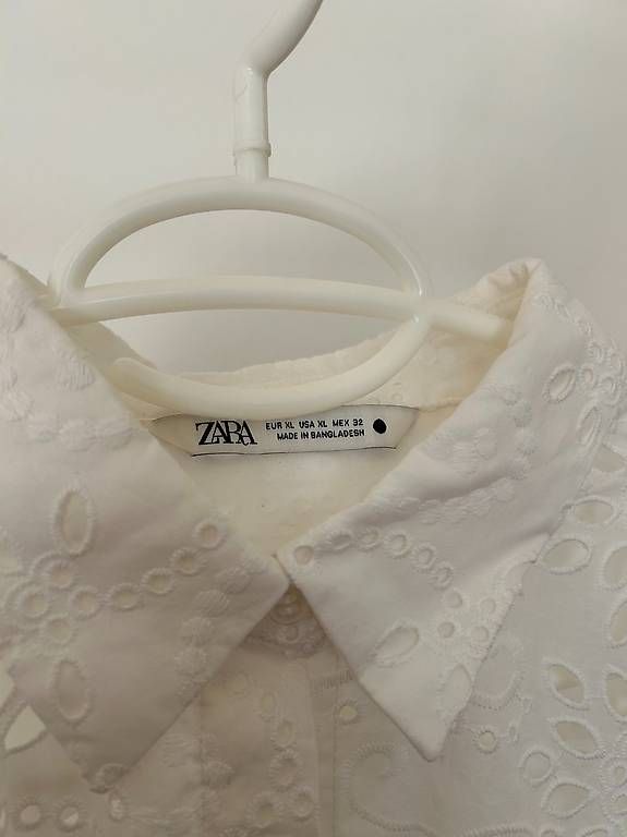 Zara Camicette: Camicia bianca in San Gallo - ZARA – Nuovo (secondo la descrizione) da Massagno venduto da Coroncina 1