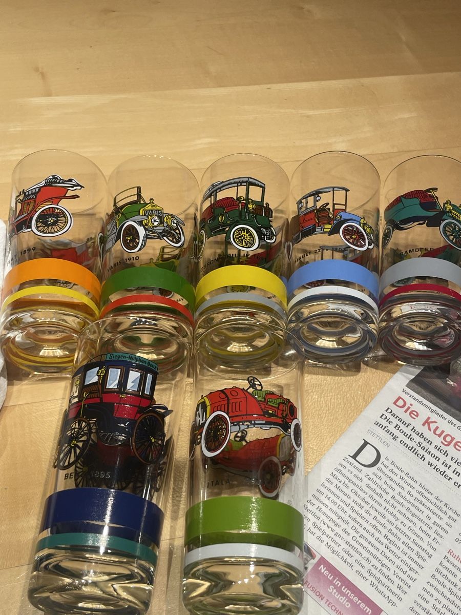Bicchieri: 7x Vintage Gläser Oldtimer – Usato da Niederwangen BE venduto da m_s13