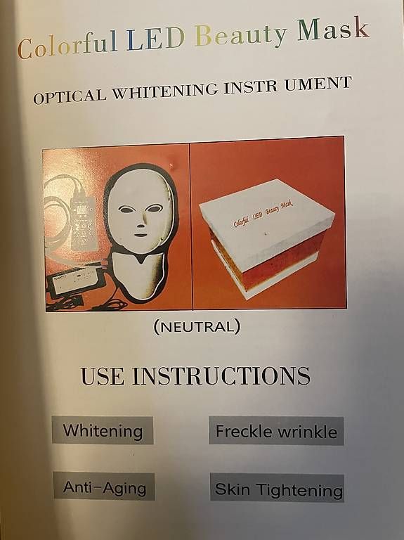 Protezione per viso e udito: Maschera Led per il viso, collo e Décolleté  – Usato da Mendrisio venduto da mar_ws8b 3