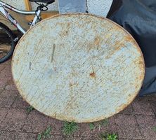 Tischblatt alter Gartentisch neues Blech
