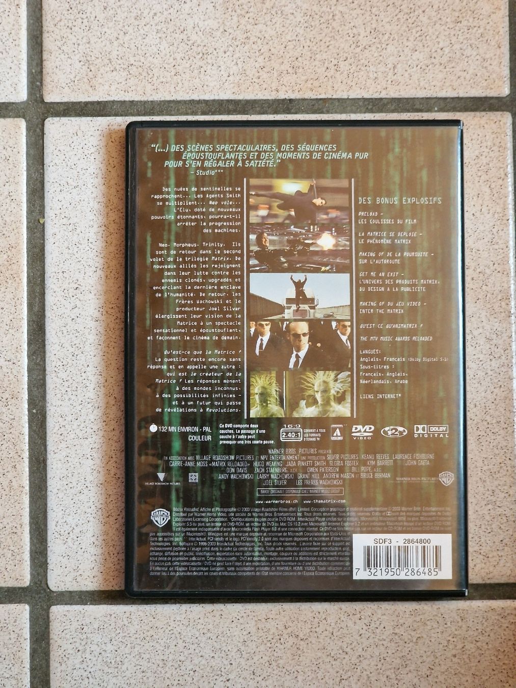 Tutti i DVDs: DVD Matrix Reloaded Edition Double DVD – Usato da Echallens venduto da mal_z665 1