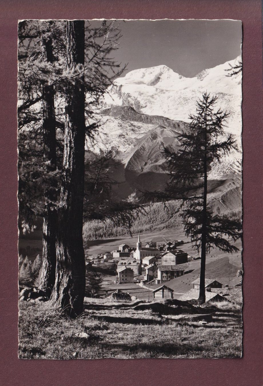 Cartoline postali: SAAS-FEE - Alphubel - Feegletscher – Usato da Pully venduto da nicecards