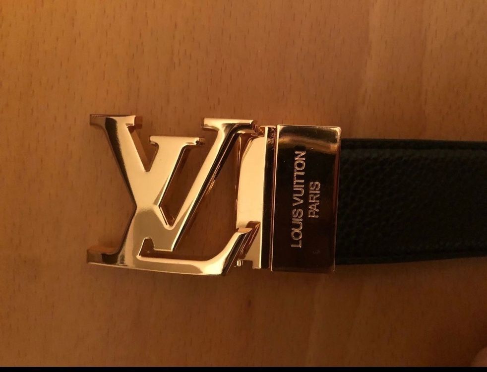 Louis Vuitton Gürtel Herren schwarz gold