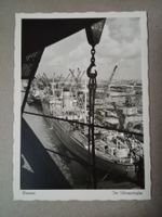 Ak Schiff Bremen Übersee Hafens/w Karte