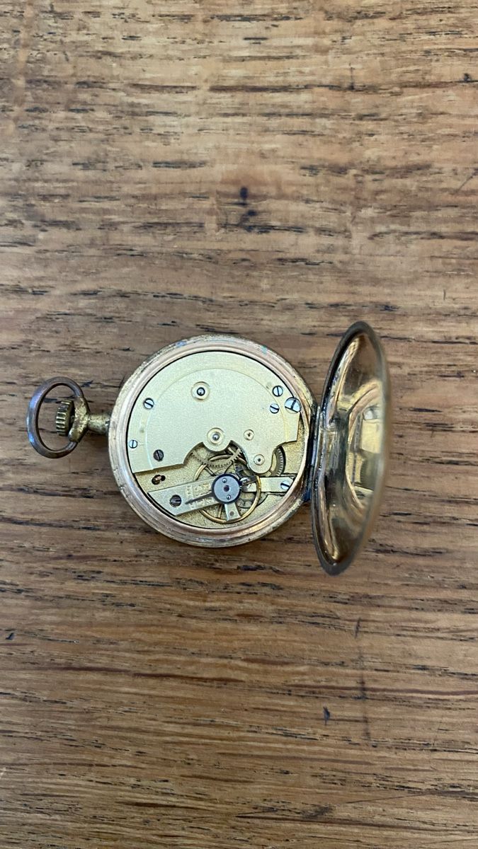 Orologi: Antike Taschenuhr Metall Doré – Difettoso da Zürich venduto da hulahup 3