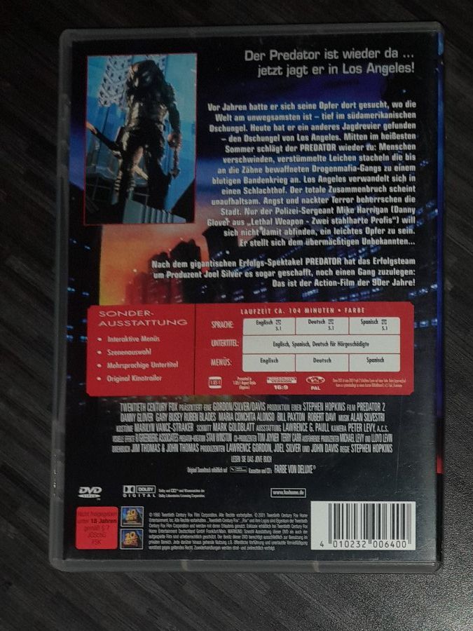 Alle DVDs: Predator 2 - DVD – Gebraucht aus Steffisburg von FutureOne 1