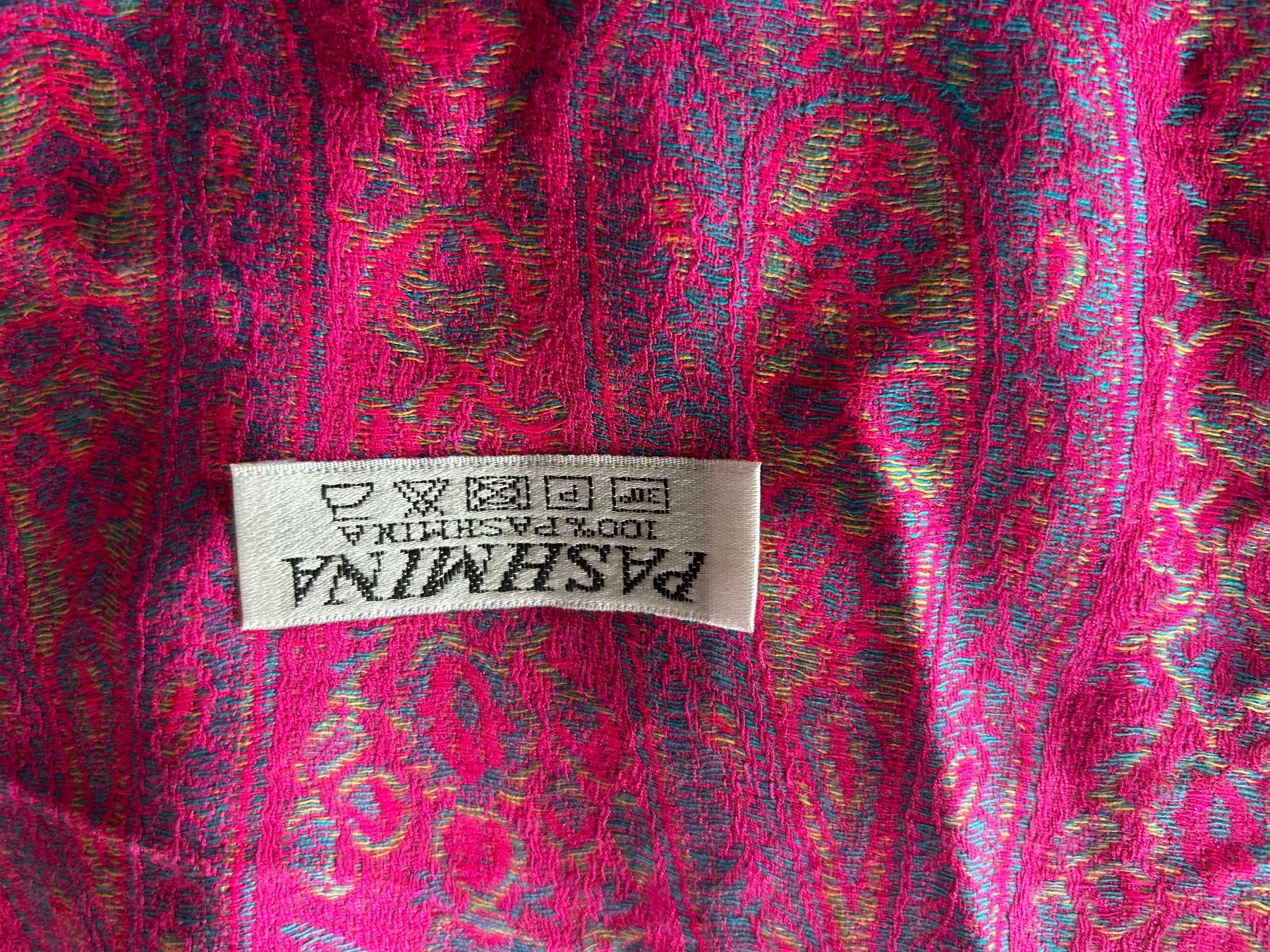 Foulards, Tücher & Schals: Pashmina Schal pink blau – Gebraucht aus Kaltbrunn von lagone1 1