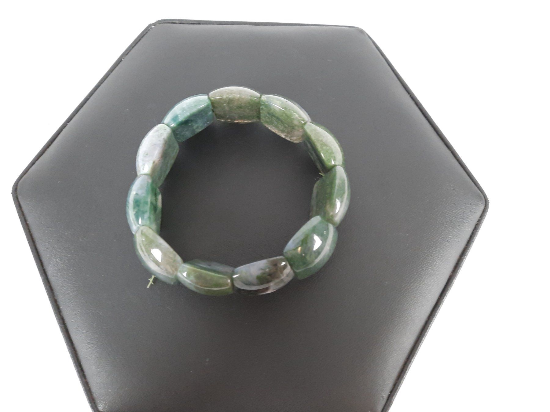 Bracciali & Braccialetti: Armband aus Moosachat – Usato da Beinwil am See venduto da Restwert_Beinwil 2