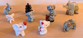 Mini Elefanten Sammlung,  Glücksbringer, 10 Stk.🐘🍀