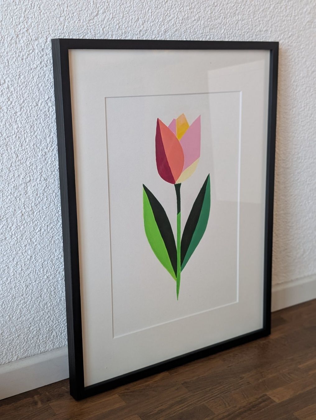 Dipinti: Original Hand Painted Abstract Tulip Painting, Easter Gift – Nuovo e nell'imballaggio originale da Winterthur venduto da LaVieColor 4
