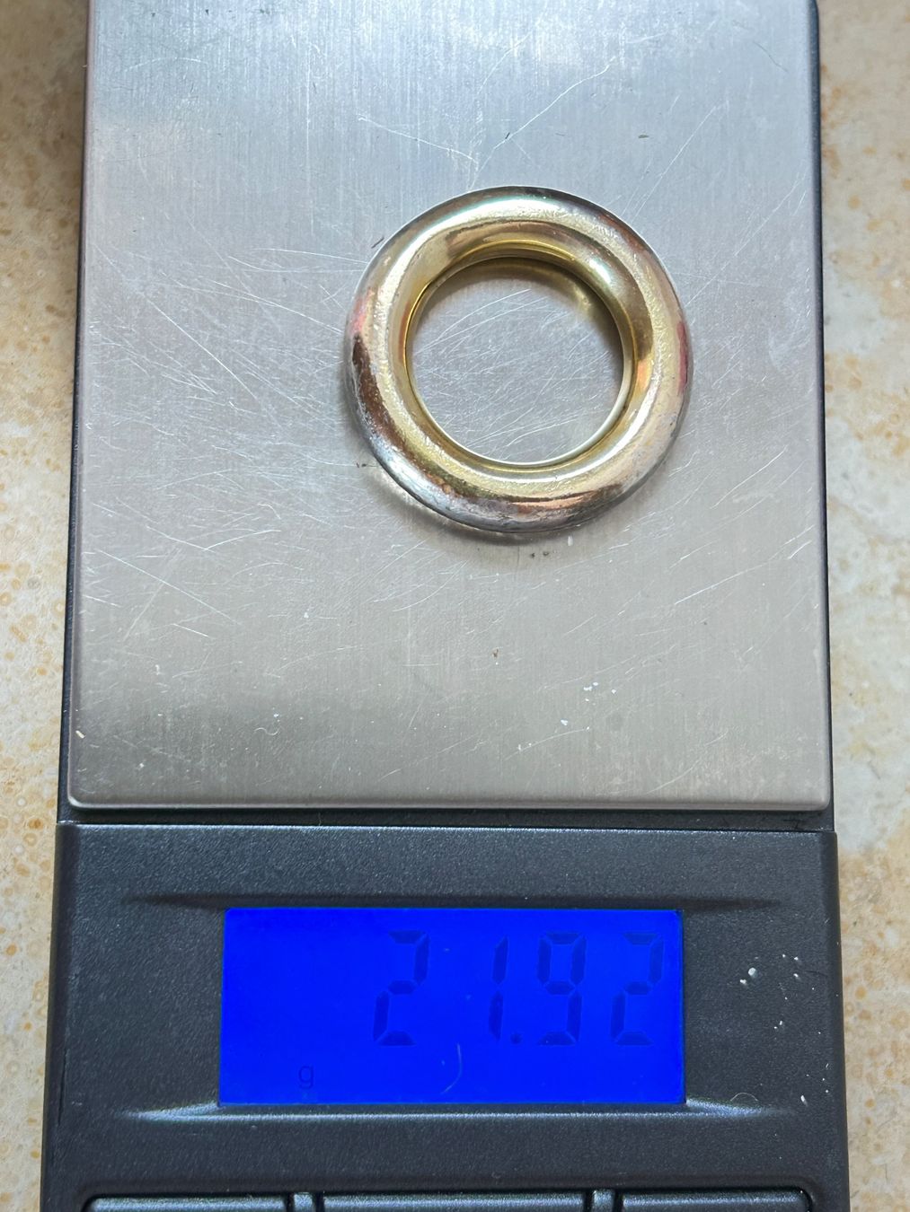 Anelli: Schicker Ring Silber Gold Vintage Gr. 57 – Usato da Dittingen venduto da Bellevista 8