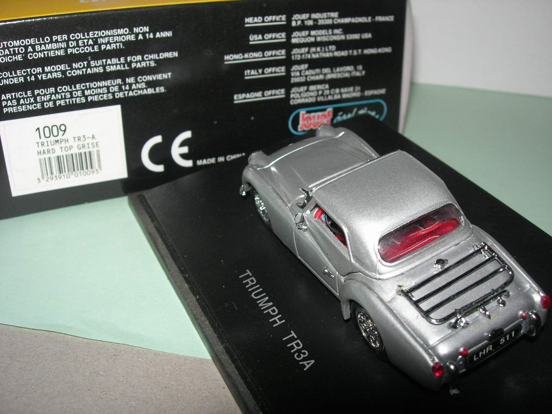 Renault Modellini d'auto: Triumph TR 3A  silber * Jouef evolution 1:43 – Nuovo e nell'imballaggio originale da Hornussen venduto da Amw 1