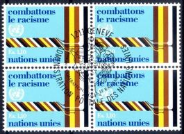 1977 VEREINTE NATIONEN BEKÄMPFUNG RASSISMUS 4ERBLOCK - R460