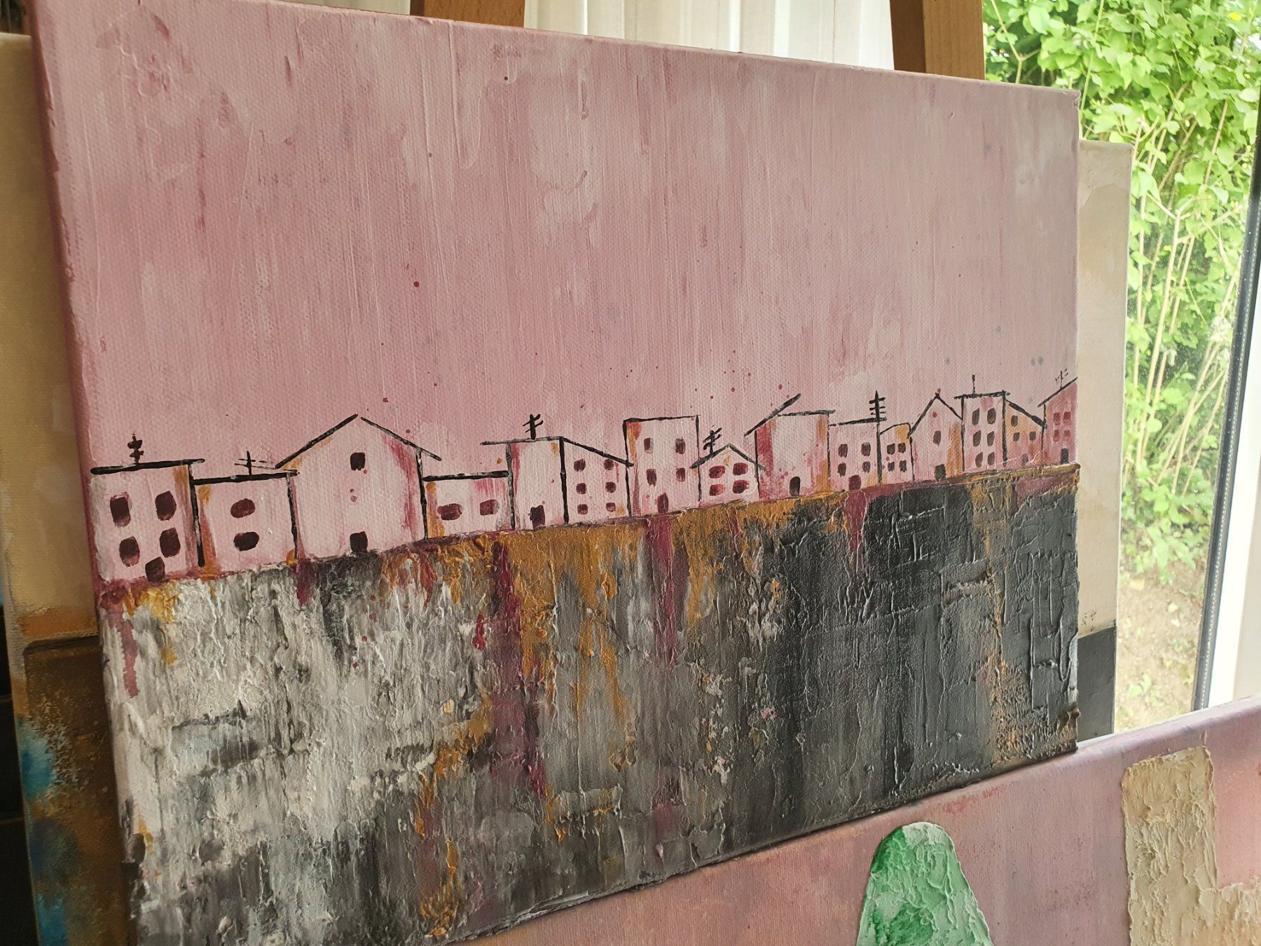 Dipinti: Abstract City "SUPER SALE" – Nuovo (secondo la descrizione) da Klingnau venduto da Soldekorarte 1
