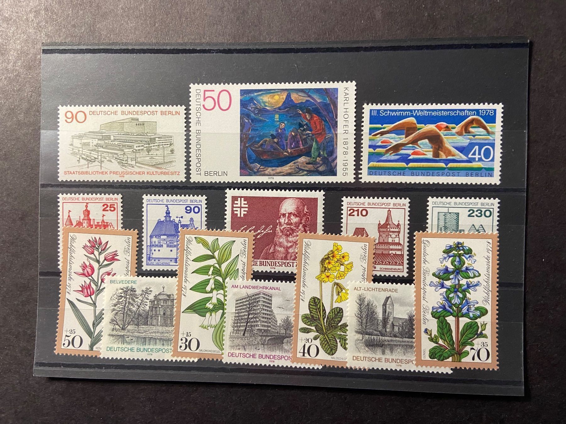 Tutti i francobolli: Berlin 1978 Jahresausgabe ** – Usato da Wil SG venduto da fva01 1
