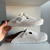 Birkenstock Boston Clogs Sand Grösse 42 neuwertig