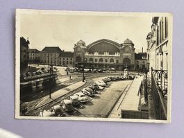 Basel, Bahnhof - Stempel Mustermesse 1951