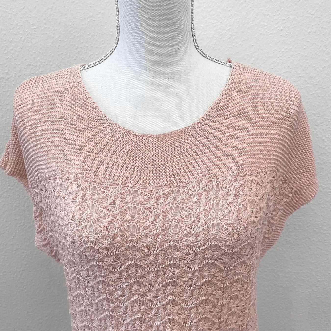 Shein Maglioni & Felpe: SHEIN Top Pull Rose Pâle Manches Courtes - Taille S – Usato da Vevey venduto da secondlifevevey 2