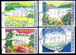 AUTOMATENMARKEN JAHRESZEITEN 1996 GESTEMPELT - G136C