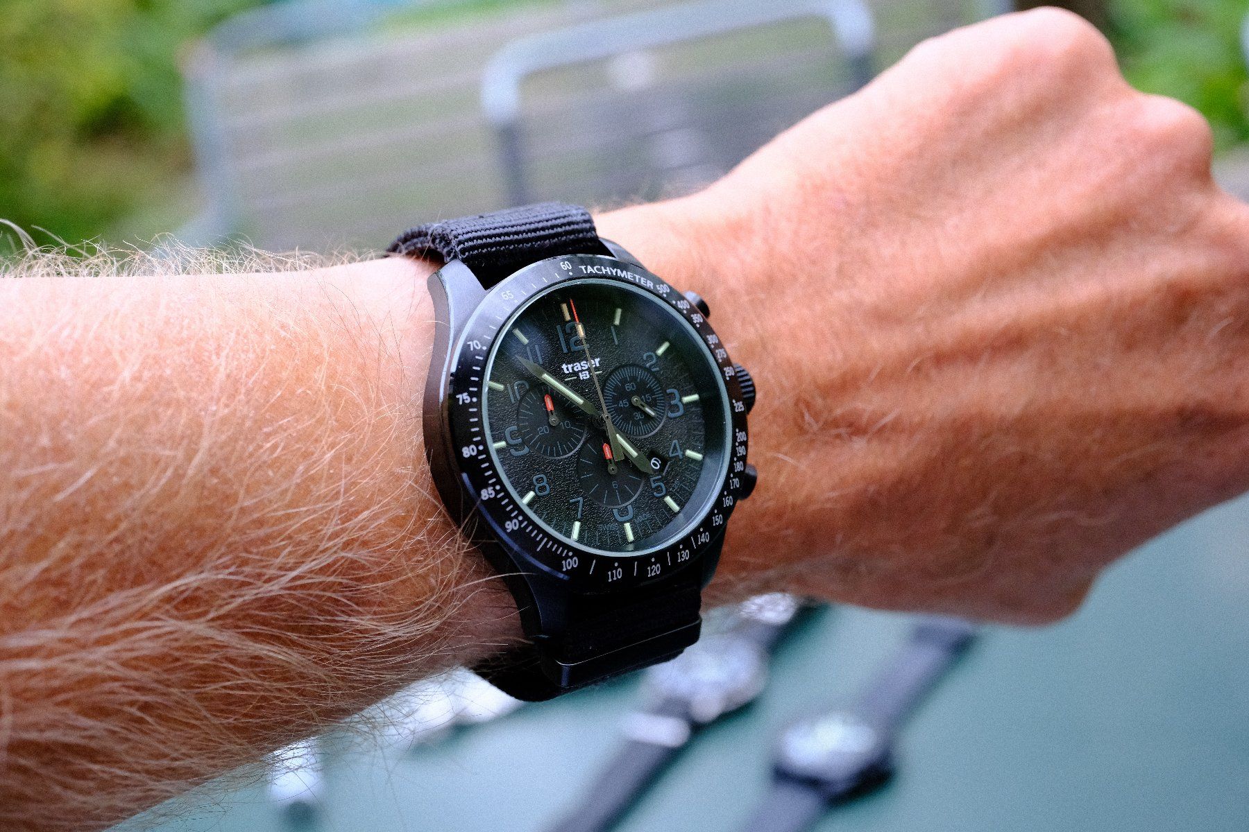 Traser Orologi: Traser Uhr / H3 Chronograph / mb-microtec /ca. 45mm – Usato da Bern venduto da Xtralite 4