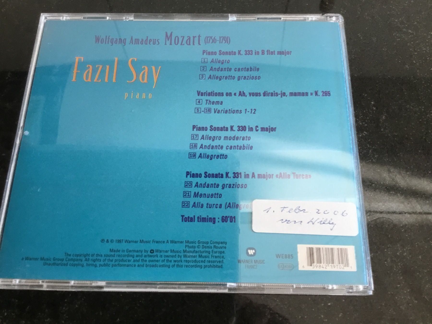 CDs: Fazil Say - Piano Sonatas – Gebraucht aus Rüti ZH von alumedien 1