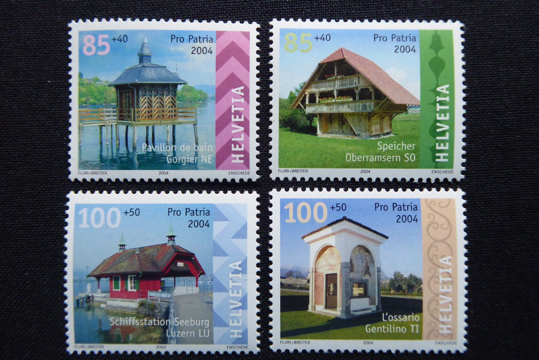 Tutti i francobolli: (t941) 2004: Pro Patria B284 - B287 ** – Nuovo (secondo la descrizione) da Basel venduto da scholle50