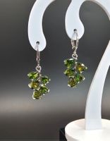 Ohrringe Aus Silber 925/- Rhodiniert mit Topas Trauben.