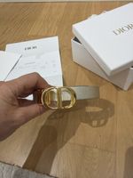 Dior 30 Montaigne Wendegürtel Gold Latte neuwertig