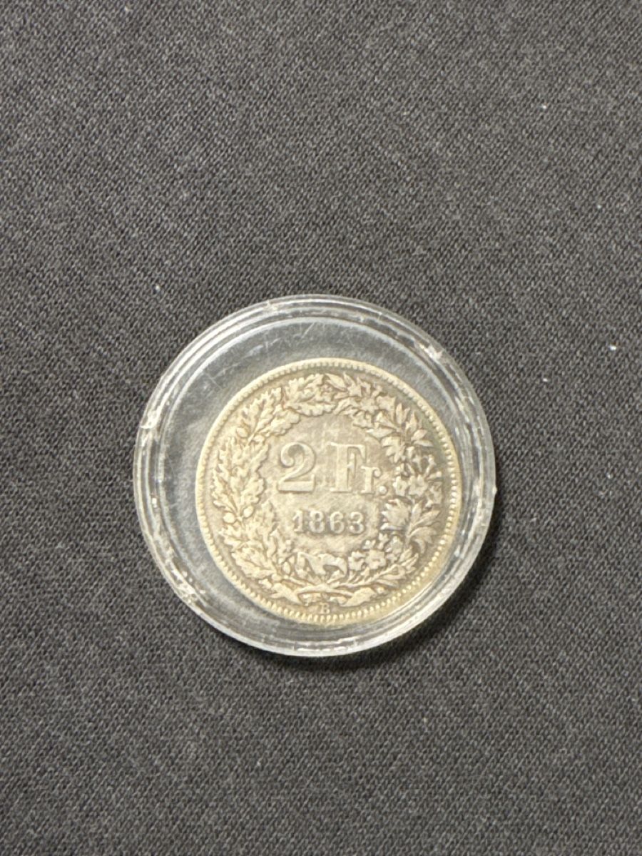 Toutes les monnaies: 2 Franken Münze 1863 – D'occasion à Kaltbrunn par hello_00