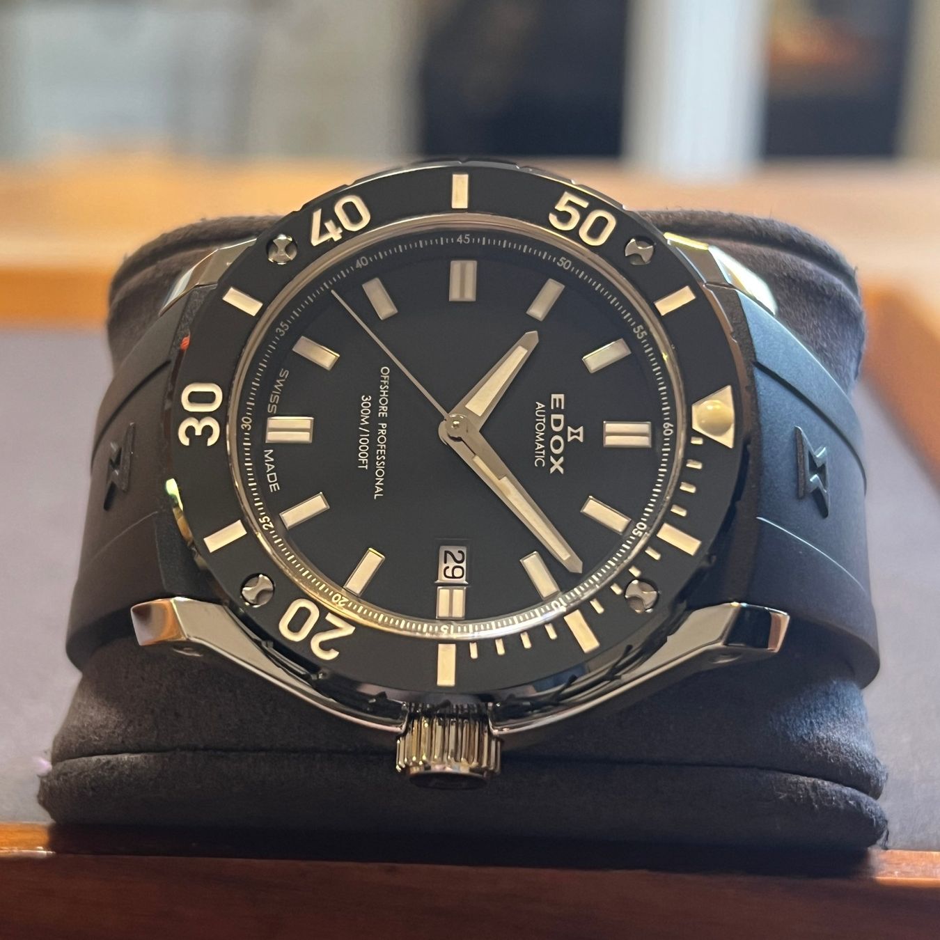 Edox Orologi: Edox Offshore Pro Class-1 Automatic Date 80088-3-NIN – Usato da Carouge GE venduto da Watchaser 6