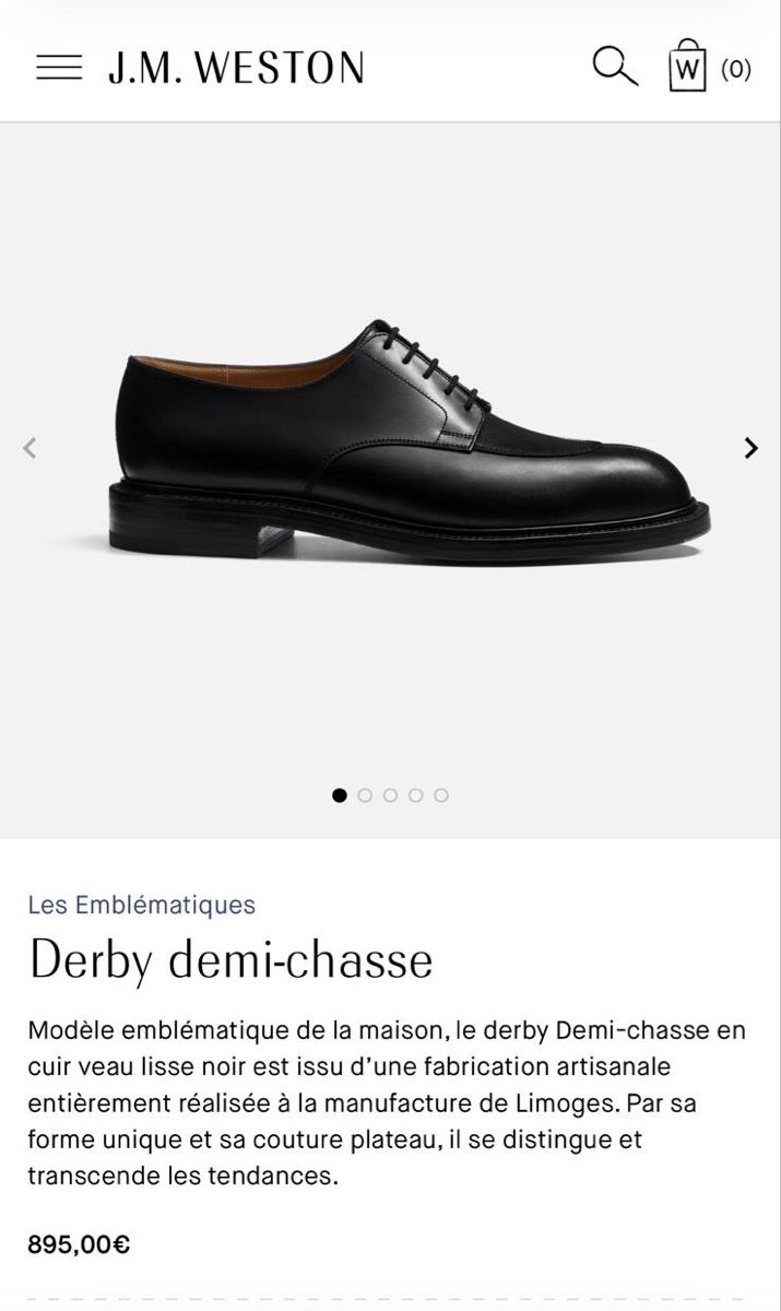 Scarpe da uomo: Weston Derby – Usato da Ins venduto da box_67ww 2