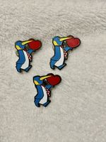 3 Pins Pinguin mit Herz