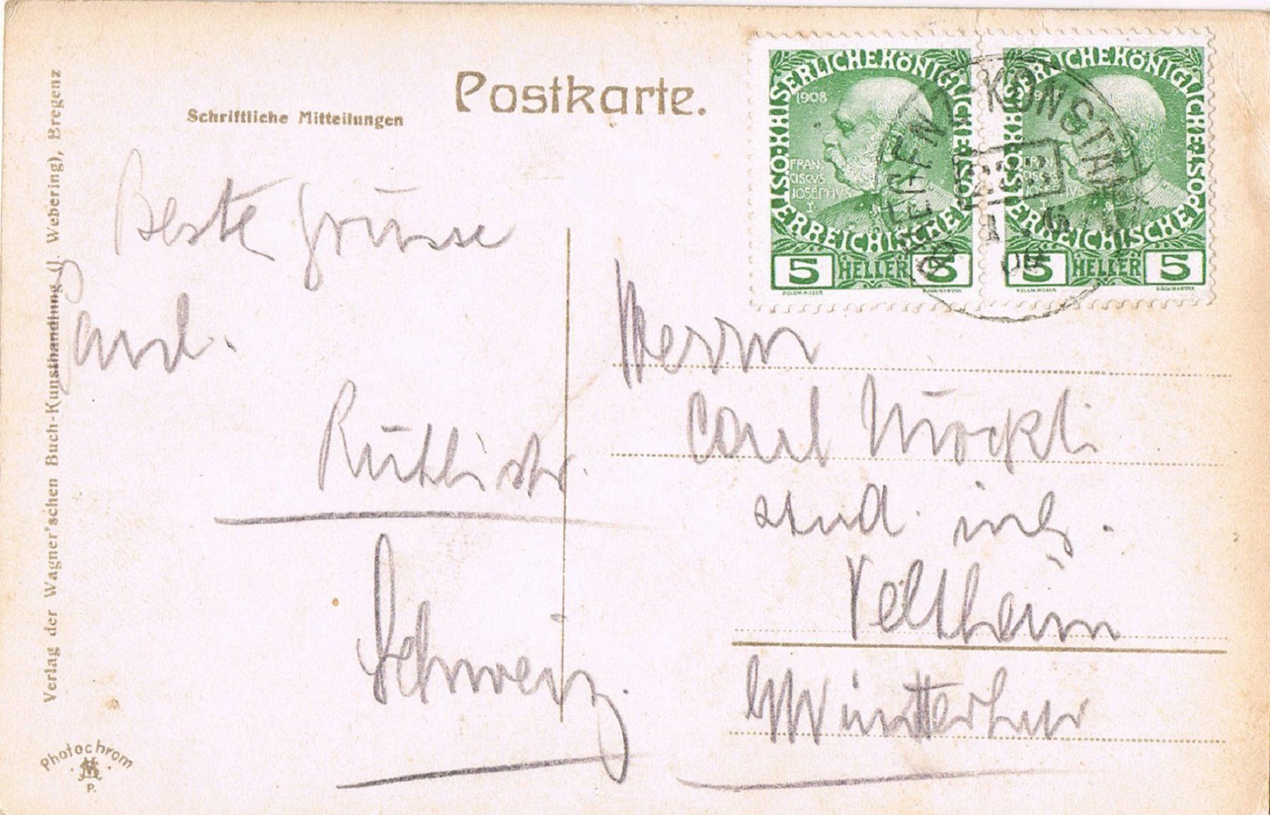Cartoline postali: Gebhardsberg bei BREGENZ, alte AK! – Usato da Buchs AG venduto da Baerfisch 1