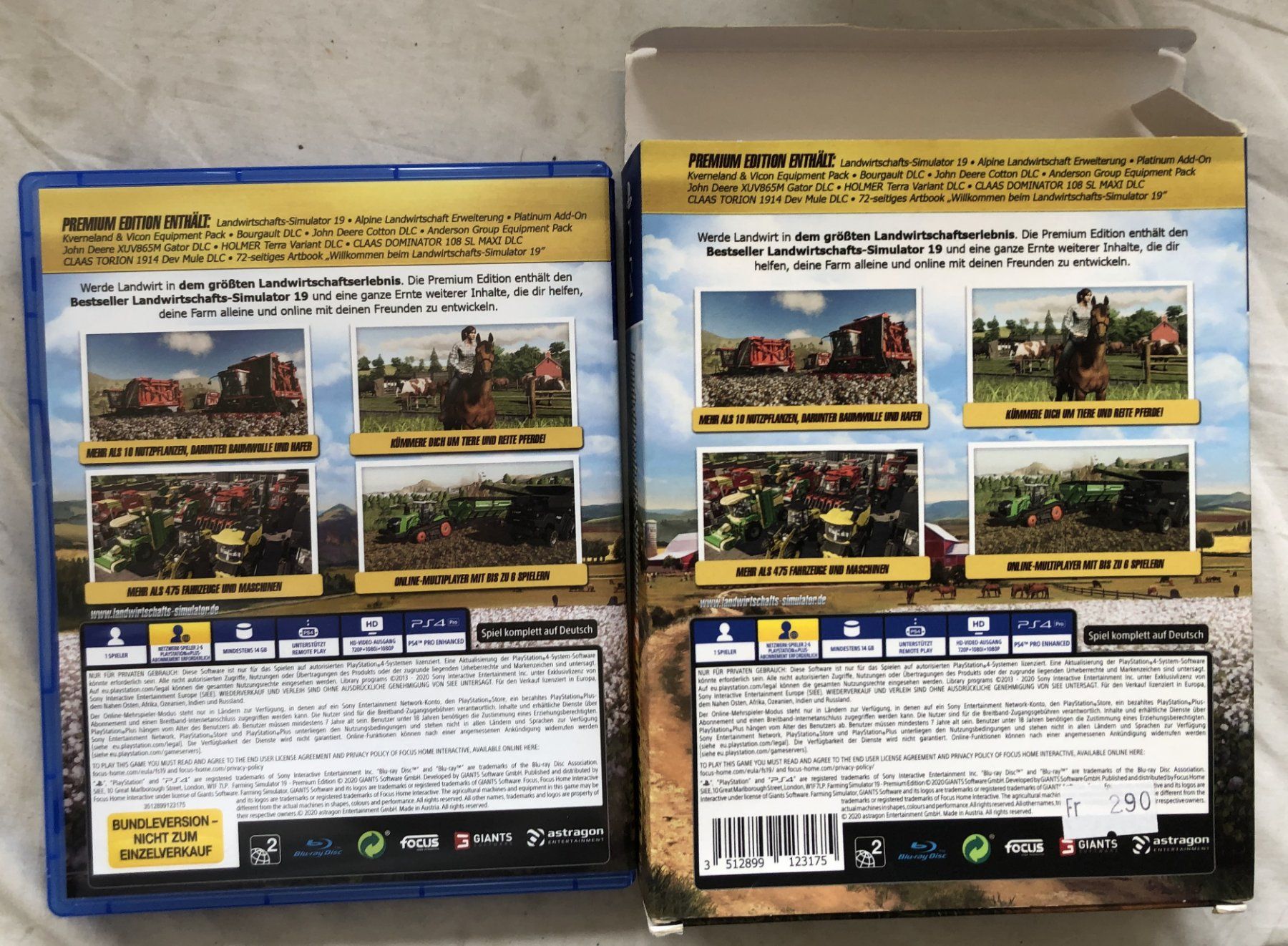 Giochi: PS4 - Landwirtschafts-Simulator 19 [Premium Edition] – Usato da Schaffhausen venduto da durruti 2