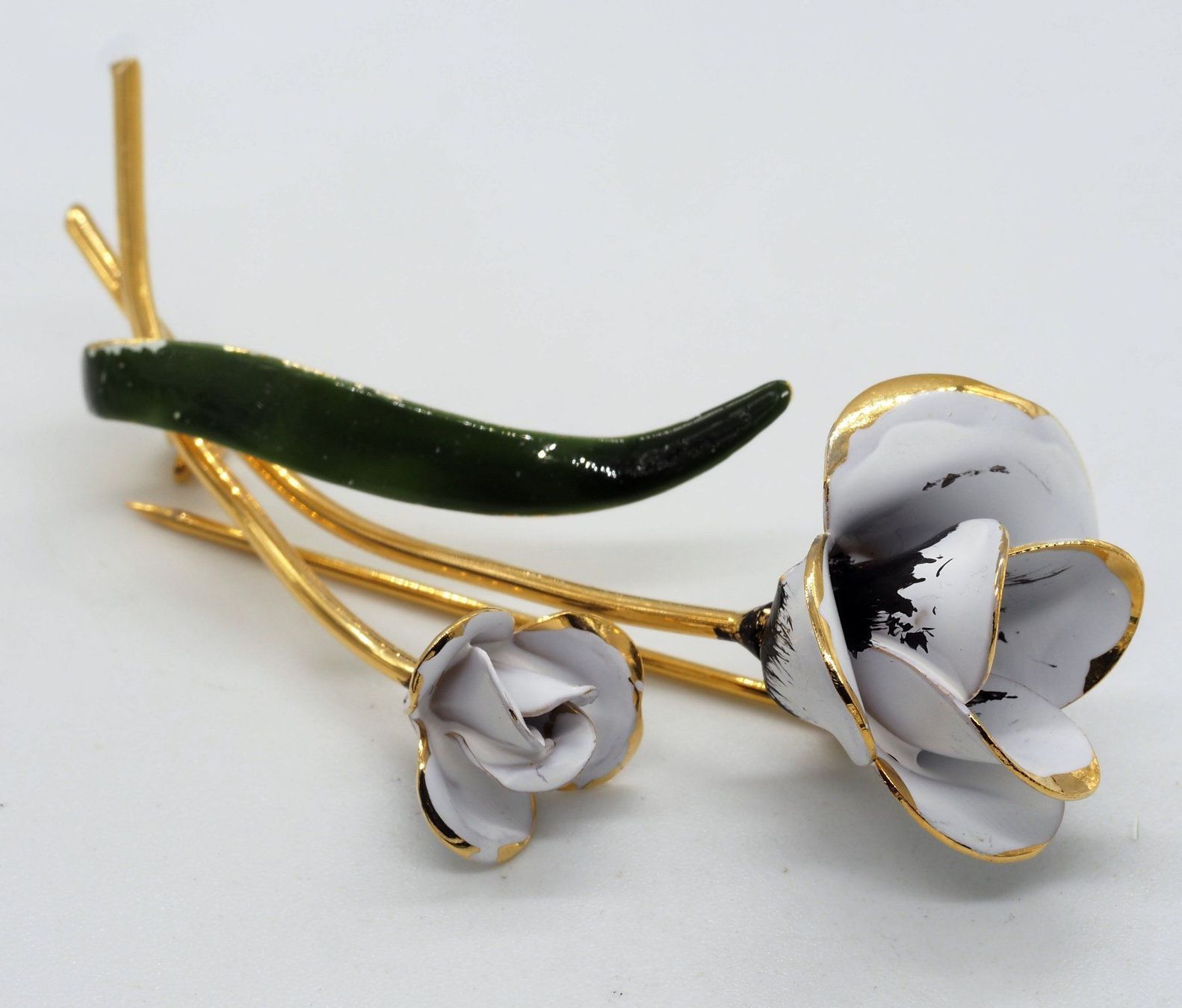 Spille & Fermagli: Vintage Brosche in Blumenform – Usato da Zürich venduto da nostalgic_treasures 4