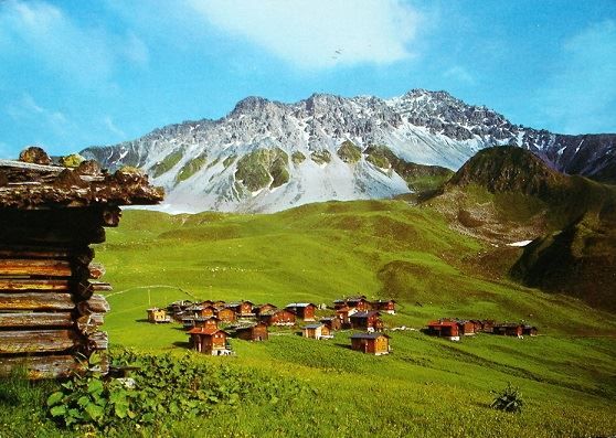 Cartoline postali: AROSA Alp Medergen – Usato da Jona venduto da philajona