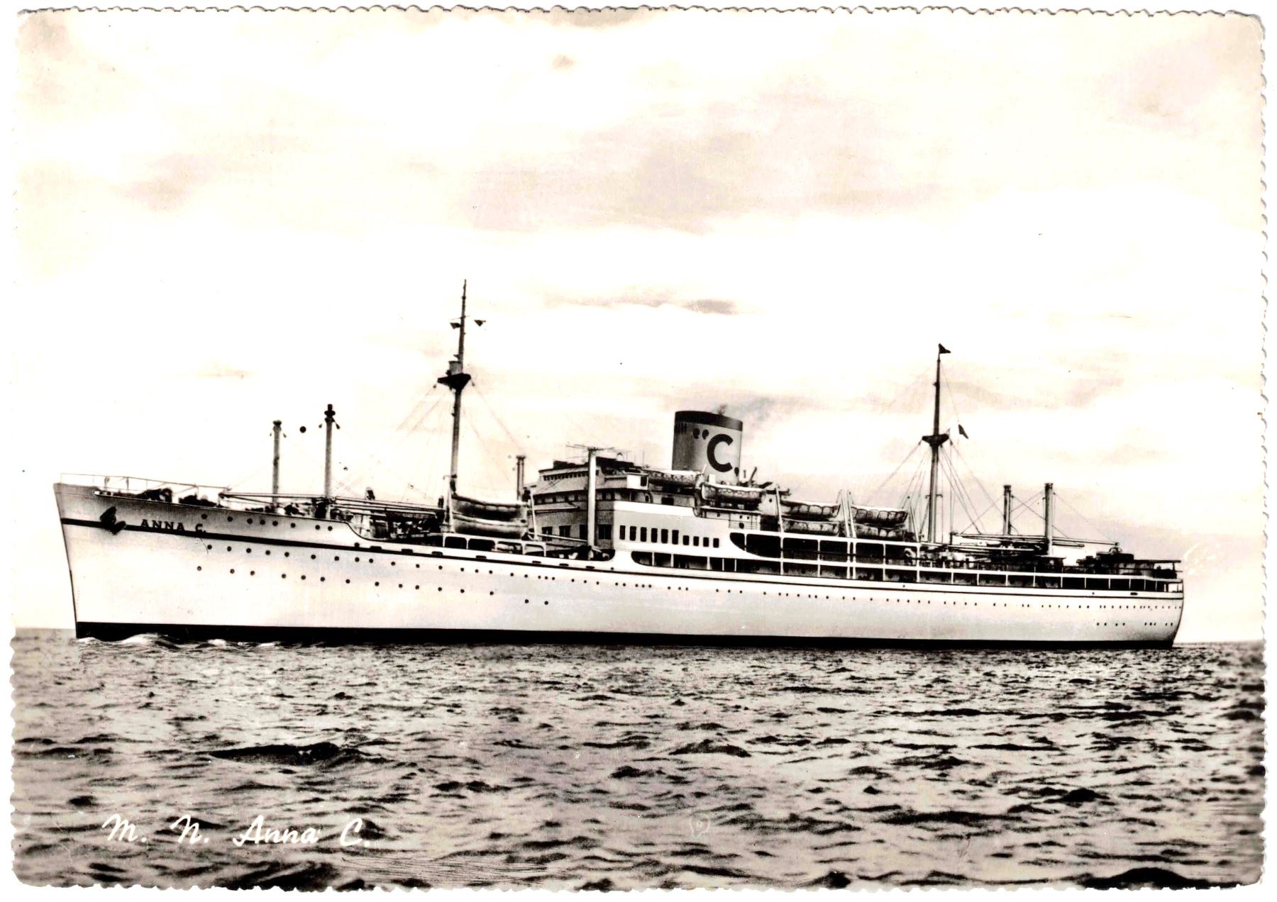 Ansichtskarten: SCHIFFFAAHRT m.n. ANNA C. 1930 – Gebraucht aus Oberdorf BL von Hopfehuepfer