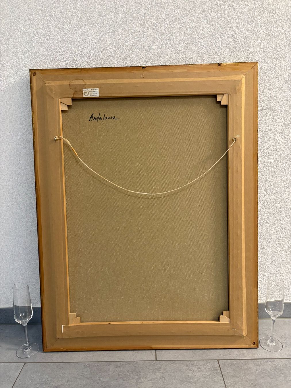 Gemälde: 70cmbreitx90cm hoch/ E. Jaques/ Öl Gemälde La morena – Gebraucht aus Ottenbach von TimelessEmotions. 9