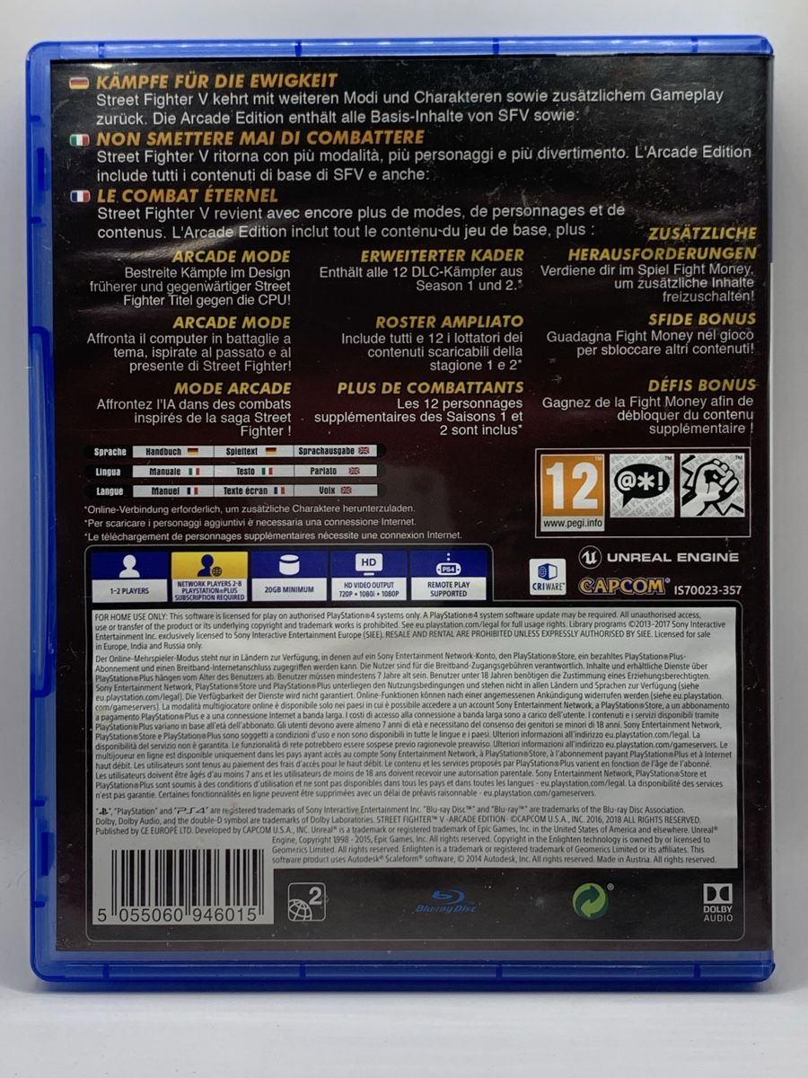 Sony Spiele: Street Fighter V Arcade Edition - PS4 – Gebraucht aus Ostermundigen von RG-Collector 1
