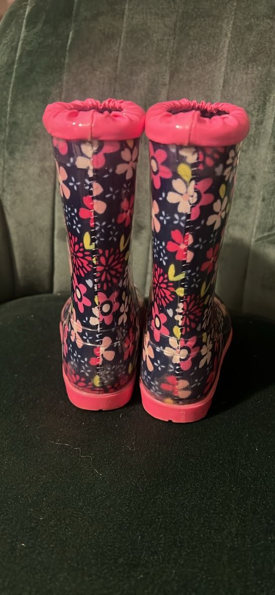 Scarpe per ragazze: Pink Blumen Gummistiefel, Gr. 26 – Usato da Seon venduto da Sunny-Schmuck78 3