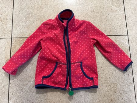 Herzige Faserpelzjacke pink 86/92 mit Pünktli