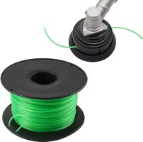 Rasentrimmer-Faden,Schnur, Mähfaden 6-kant 3 mm x 100 m Grün