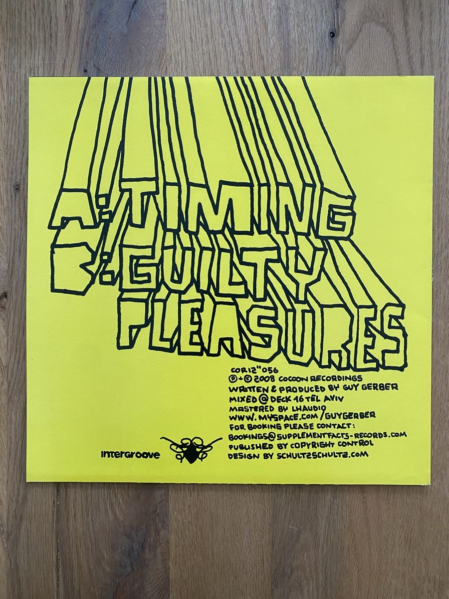 Vinyles: Guy Gerber - Timing Vinyl Techno Minimal – Neuf (Voir description) à Möhlin par Devilspunchbowl 1