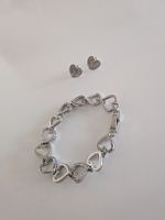 Herz-Schmuckset mit Armband und Ohrsteckern