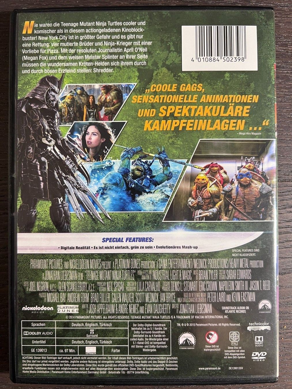 Tutti i DVDs: Teenage Mutant Ninja Turtles – Usato da Zürich venduto da FilmFreunde 1